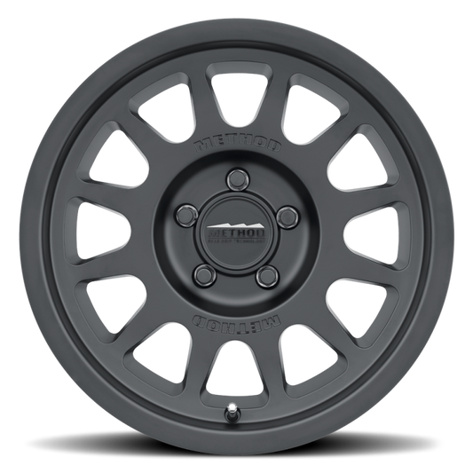 Method MR703 17x8.5 0mm Offset 5x5 71.5mm CB Matte Black Wheel