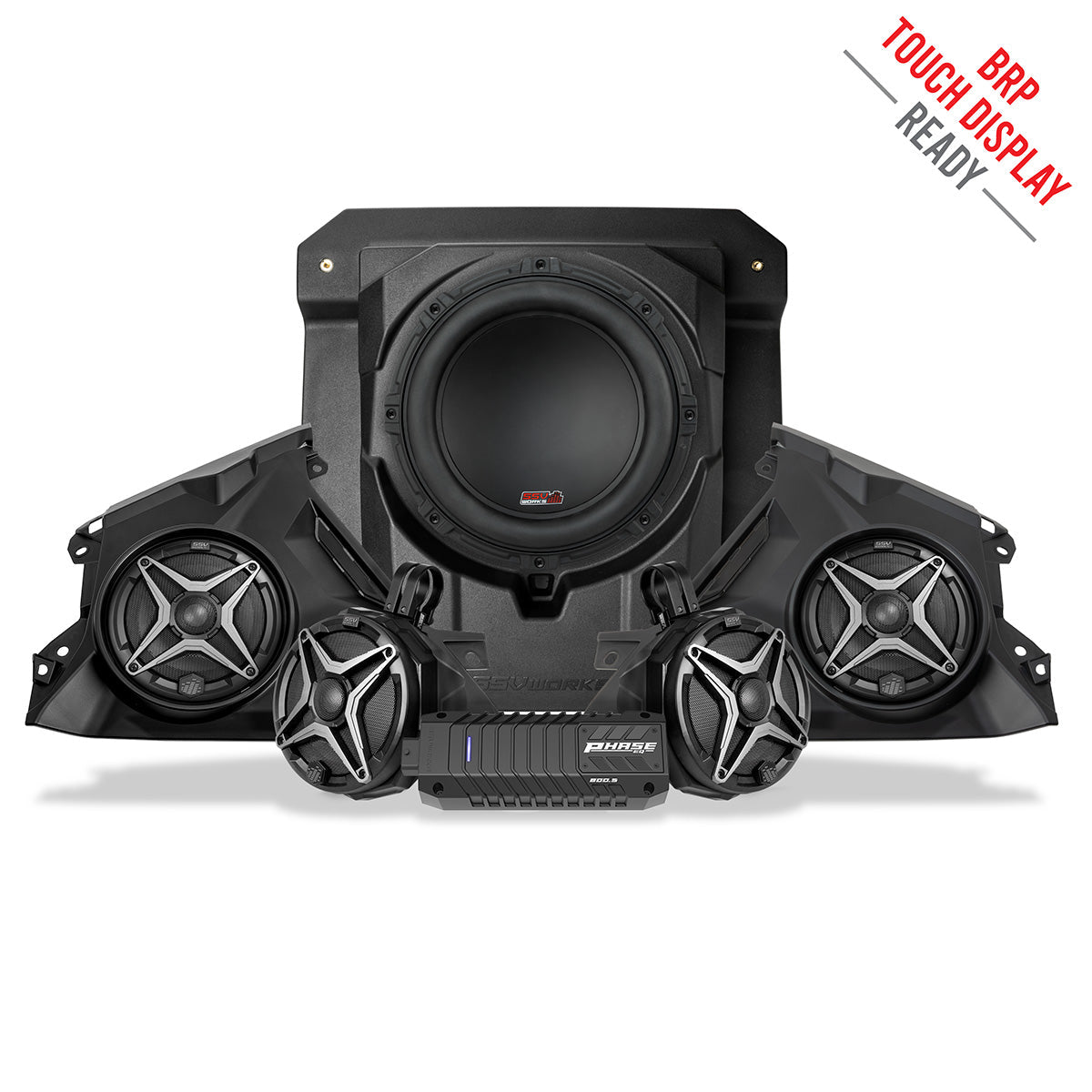 ssv works 800watt stereo system for canam maverick r