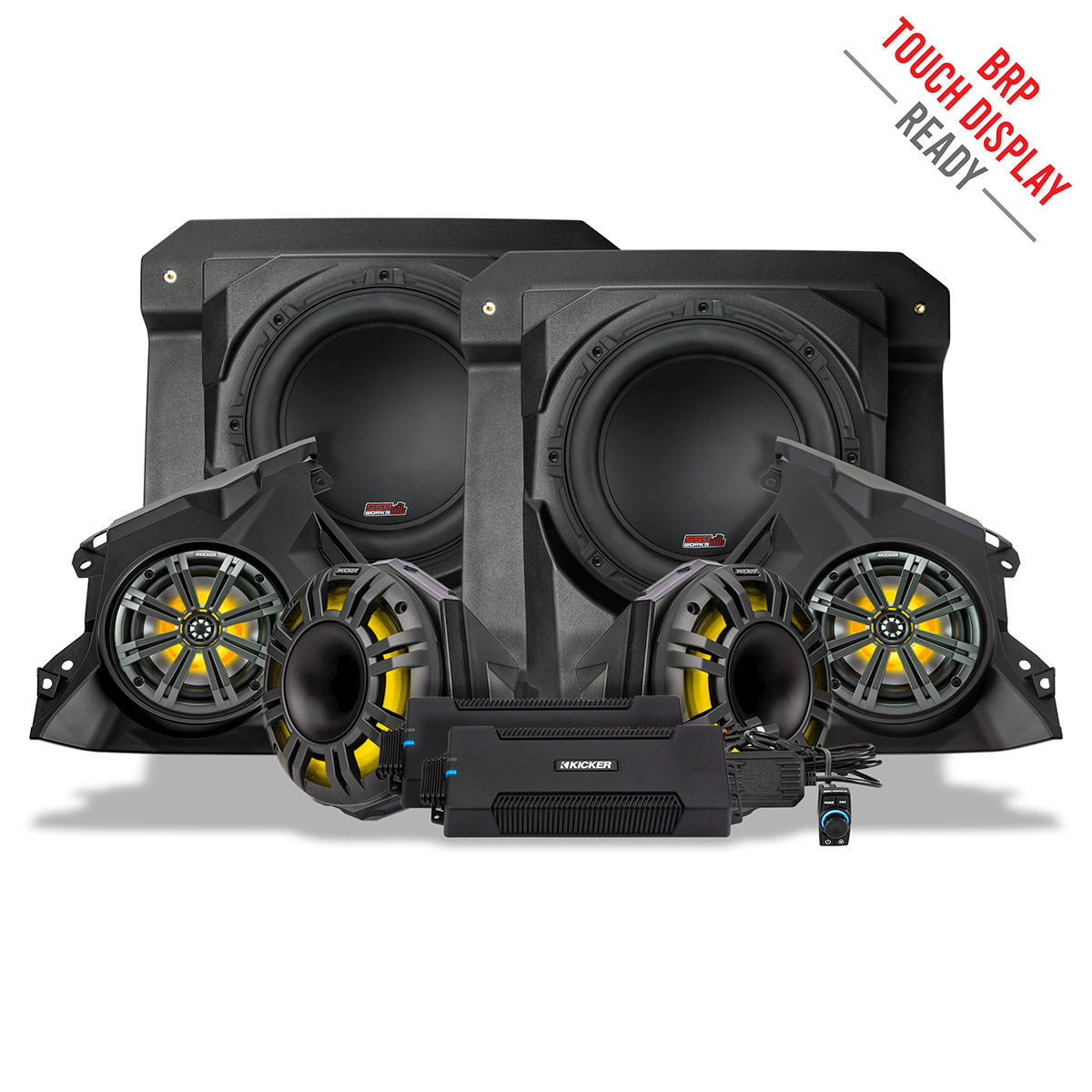 SSV Works CanAm Maverick R stereo Kit with Kicker Speakers