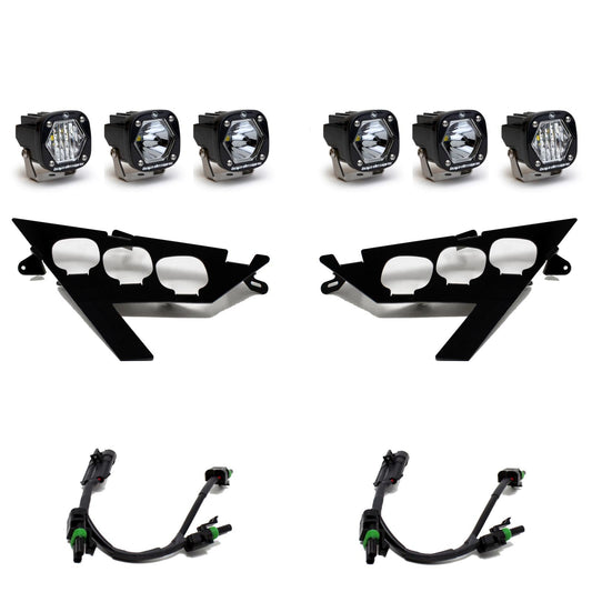 Baja Designs Polaris S1 Triple LED Headlight Kit - Polaris 2020-24 RZR Pro XP; 2024 RZR Pro R/Turbo R