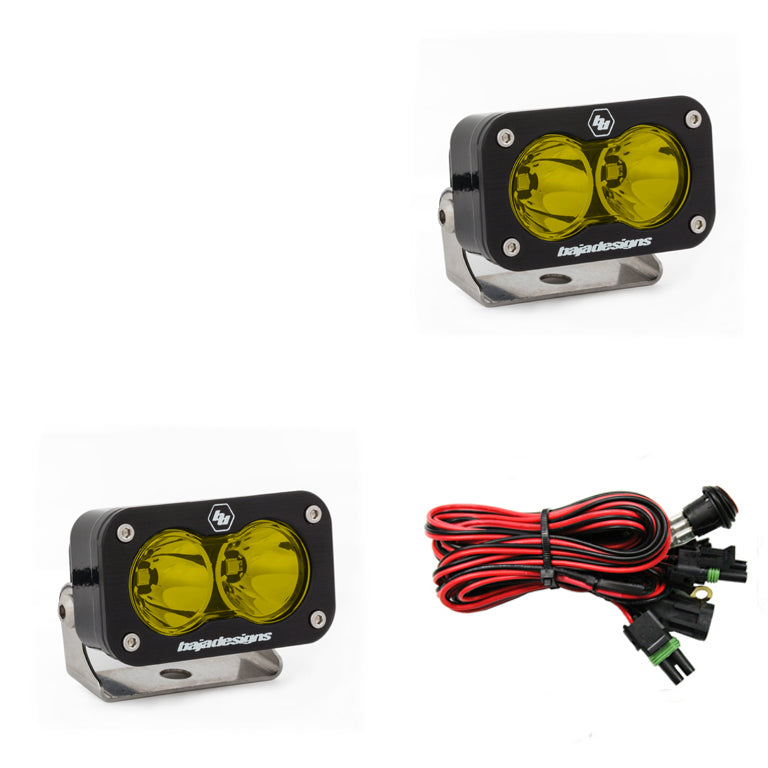 Baja Designs S2 Pro, Pair Spot LED, Amber