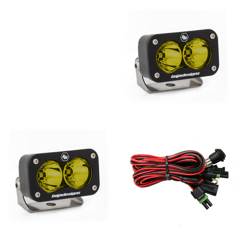 Baja Designs S2 Sport, Pair Spot LED, Amber