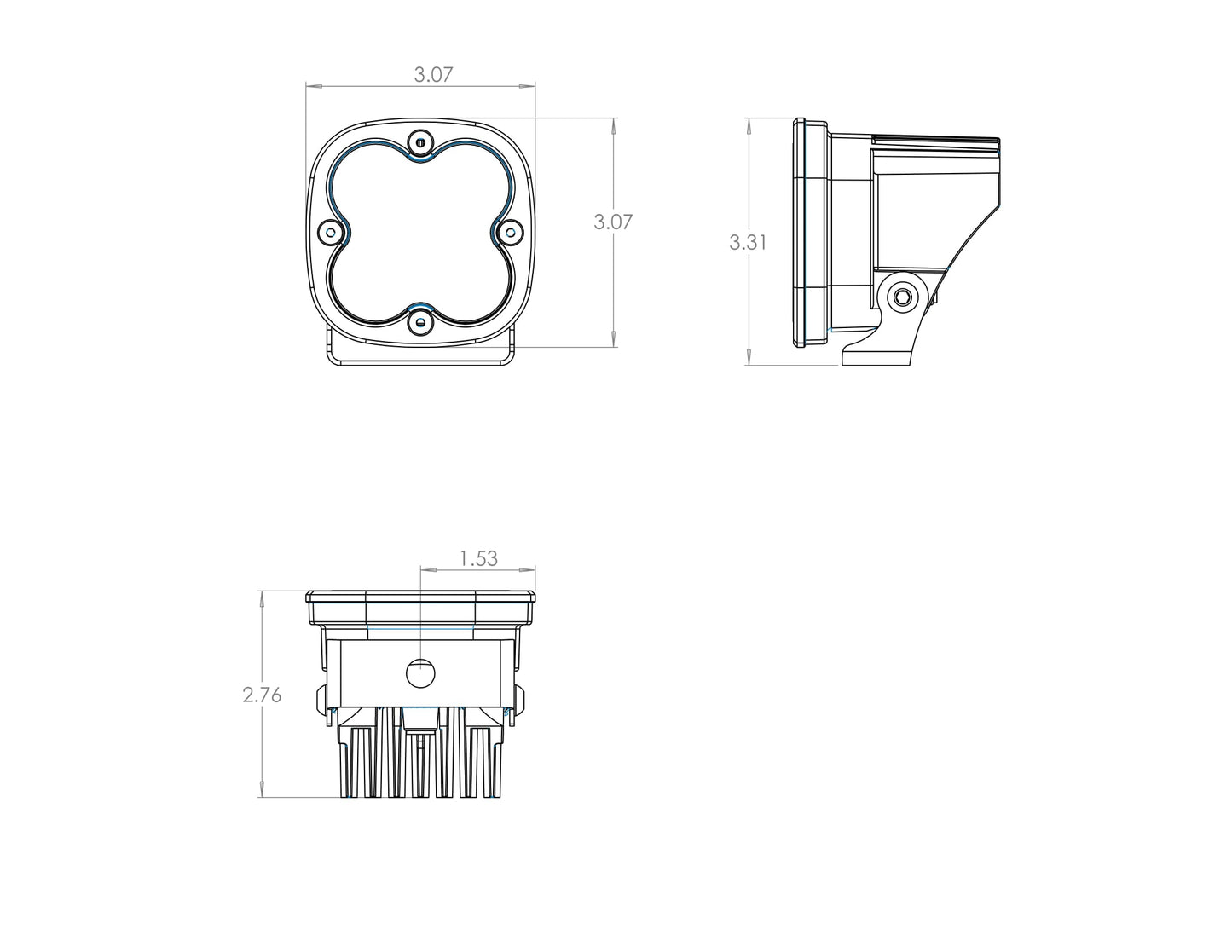 Baja Designs Squadron Pro, Pair Wide Cornering LED