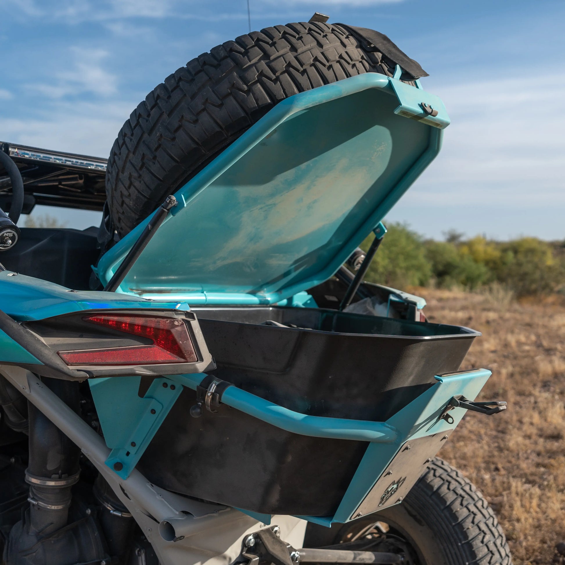 Chupacabra Offroad B2G Can Am X3 Rear Storage and Tire Rack