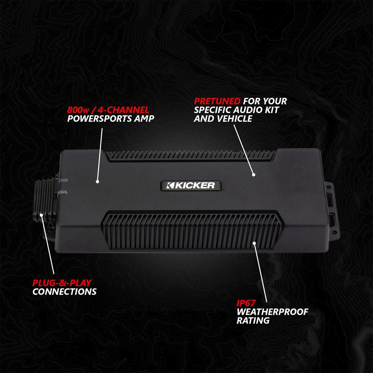 2024 Can-Am® Maverick R, Phase-4 V-Spec 1650watt 5-Speaker System