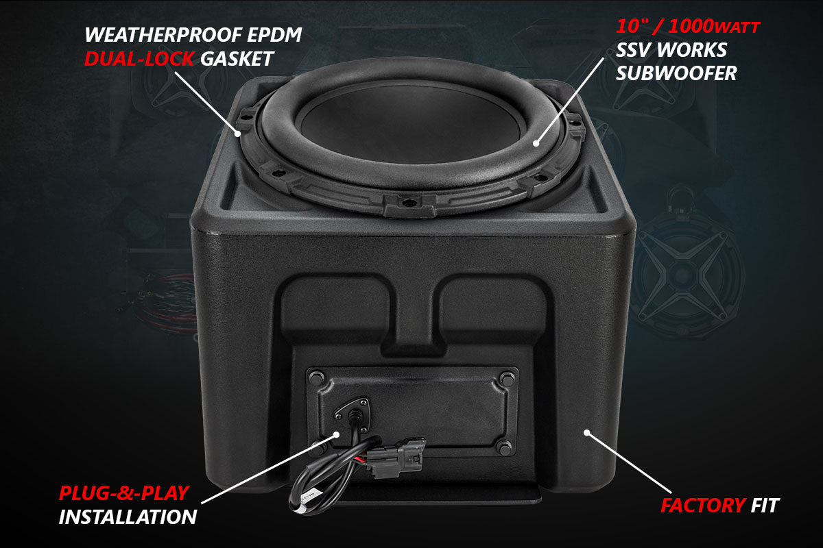 2018-2024 Polaris Ranger XP1000 V-Spec 5-Speaker Audio System w/JVC