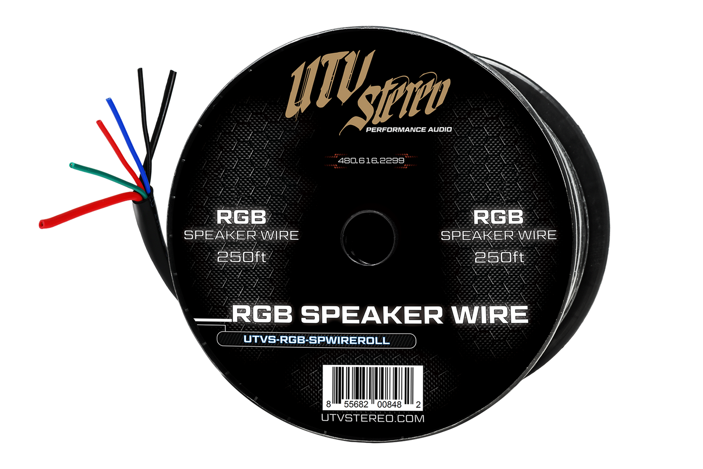 6 Conductor RGB Speaker Wire - 50' | UTVS-RGB-SPWIRE-50