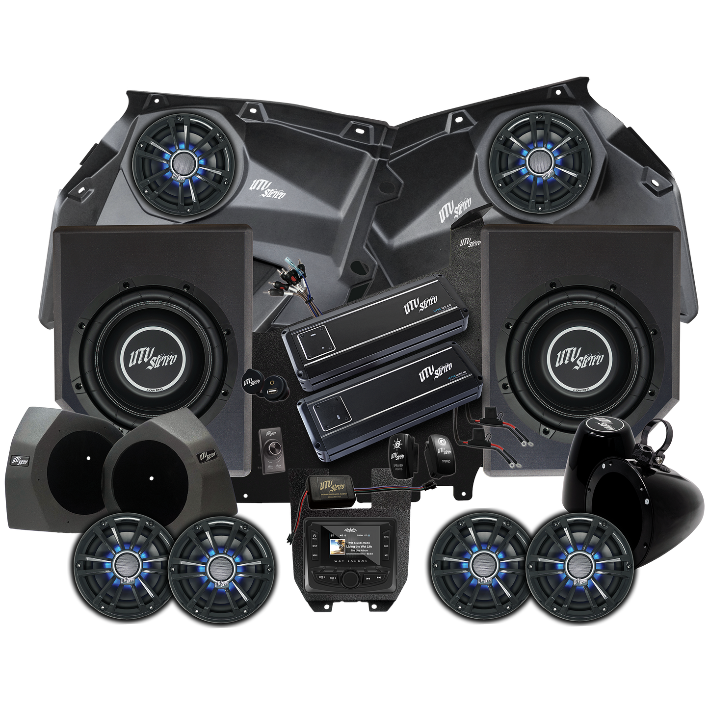 Can-Am® X3 Signature Series Stage 7 Stereo Kit | UTVS-X3-S7-S