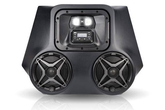 Polaris RZR 570/800/900 2-Speaker Overhead Weather proof Audio-System w/Dome Light