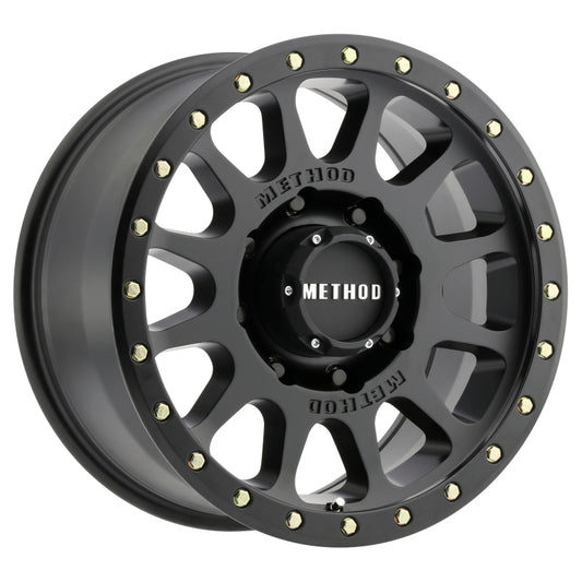 Method MR305 NV HD 17x8.5 0mm Offset 8x6.5 130.81mm CB Matte Black Wheel