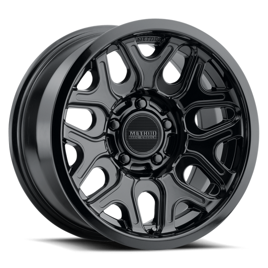 Method MR322 / 18x9 / 8x6.5 BP / 18ET / 5.68in BS / 130.81mm CB - Gloss Black Wheel