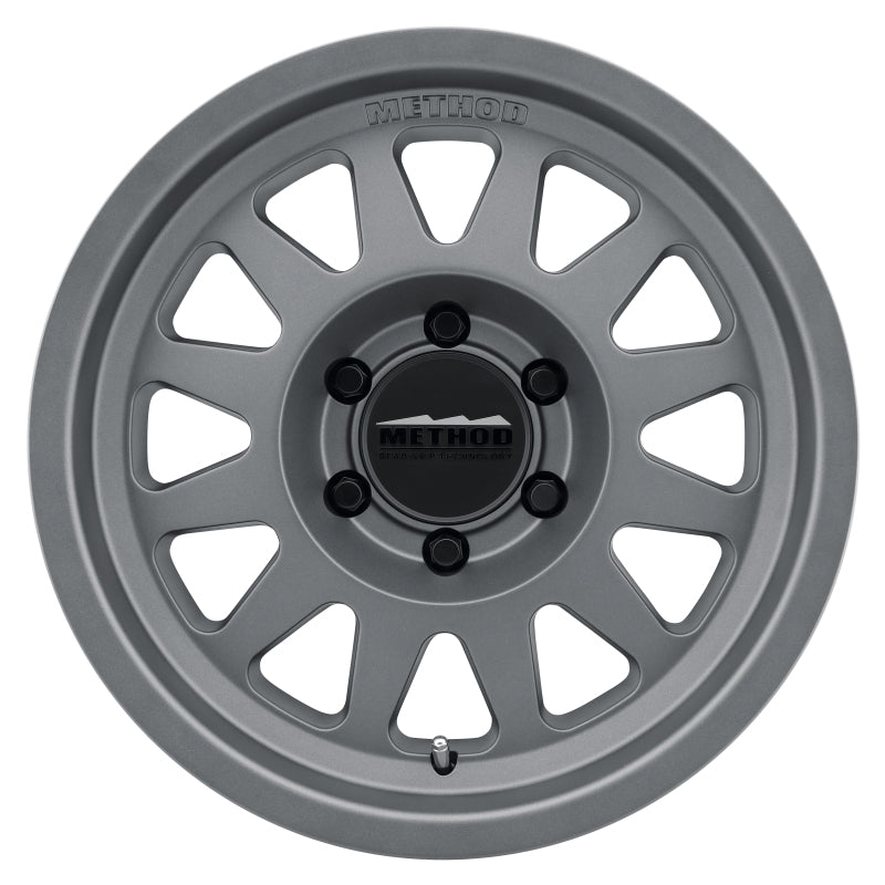 Method MR704 17x8.5 0mm Offset 6x5.5 106.25mm CB Matte Titanium Wheel