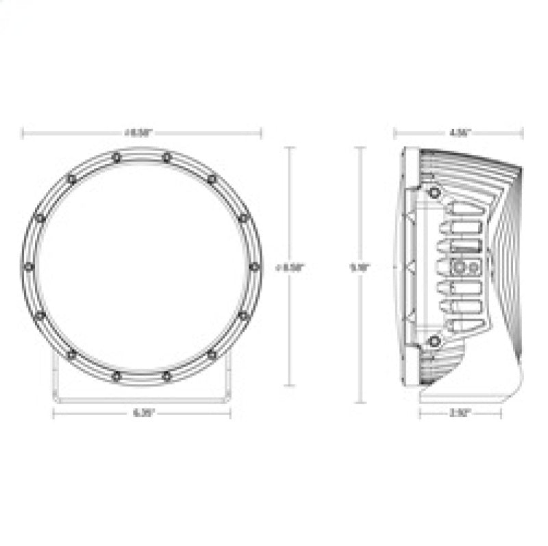 Rigid Industries 360-Series 9in LED Off-Road Spot Beam - RGBW