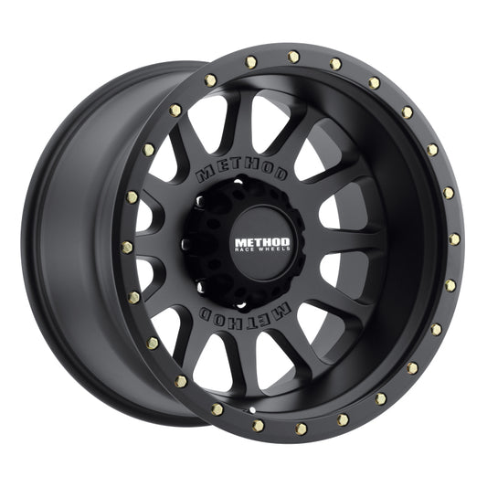 Method MR605 NV 20x10 -24mm Offset 8x170 124.9mm CB Matte Black Wheel