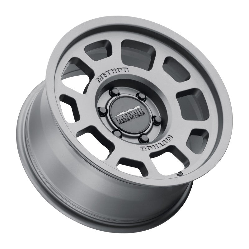 Method MR705 17x8.5 0mm Offset 6x5.5 106.25mm CB Titanium Wheel