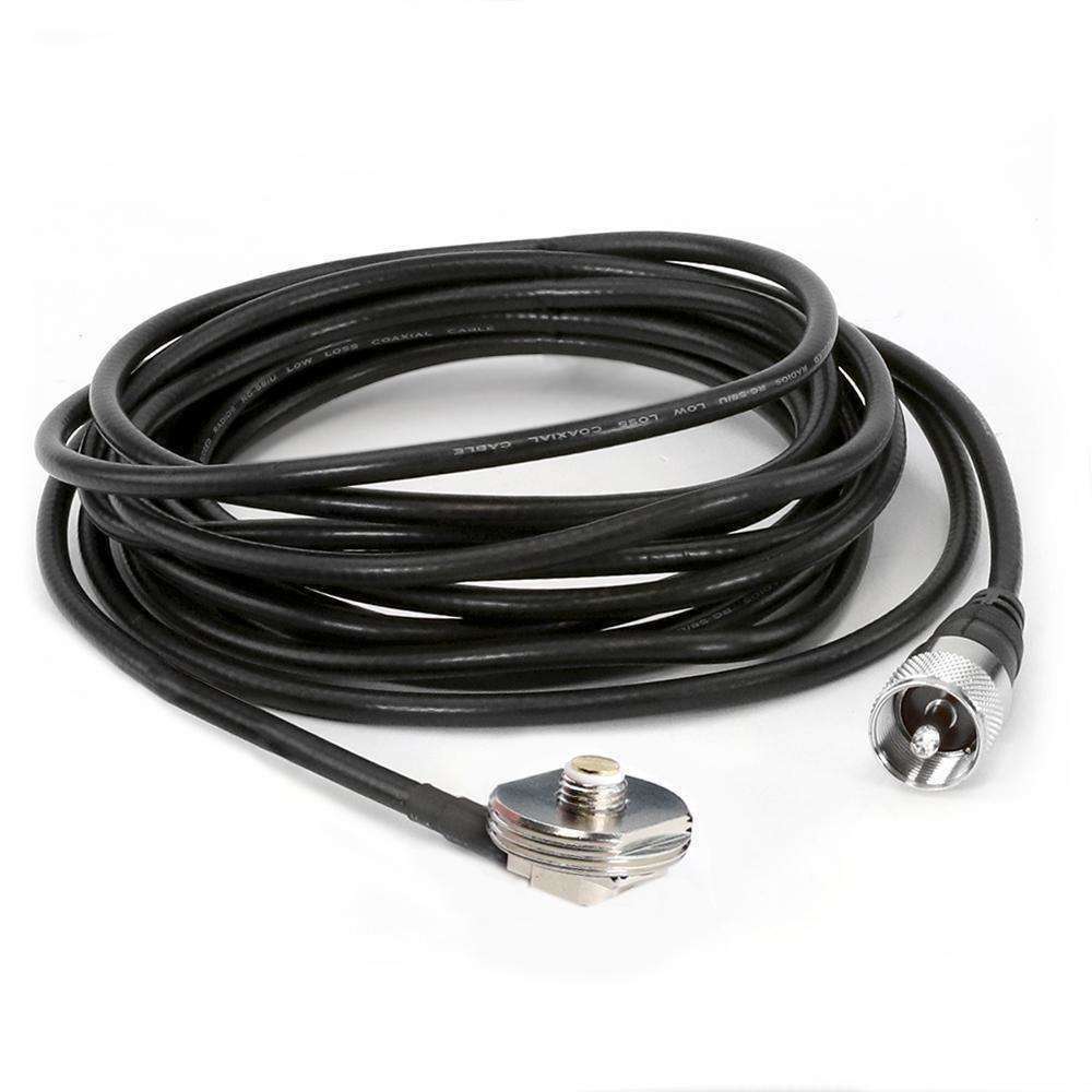 15' Ft. Antenna Coax Cable with 3/8" NMO Mount