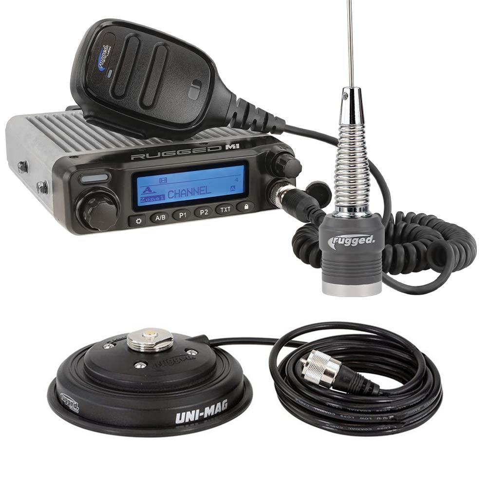 Radio Kit - Rugged M1 RACE SERIES Waterproof Mobile with Antenna - Digital and Analog