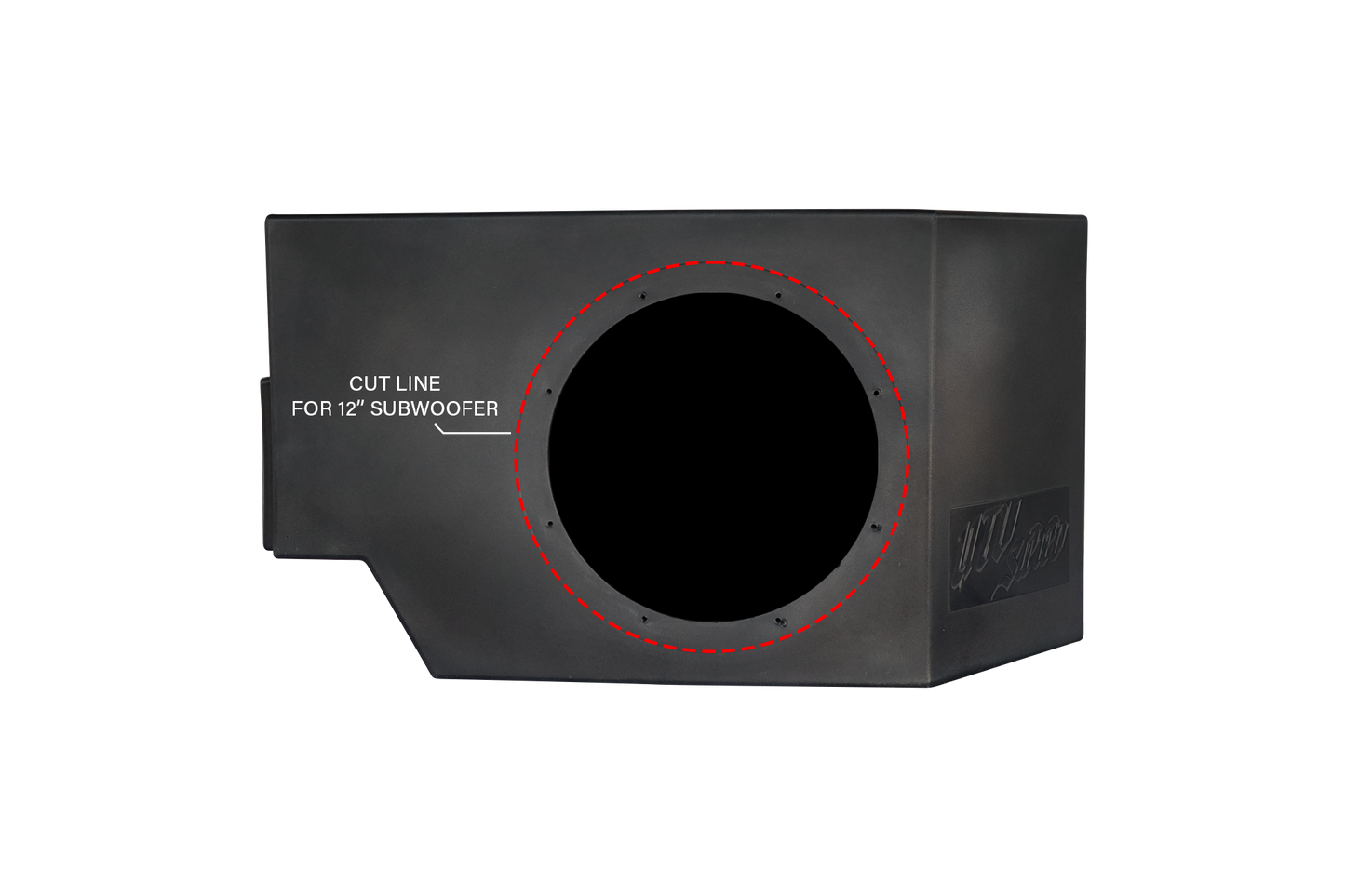 Can-Am® Defender Vented 10" Driver Subwoofer Enclosure Unloaded | UTVS-DEF-VENC-UNDRST-DRIVER